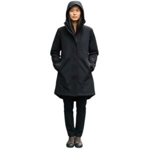The North Face Black Expedition Parka Jacket Hooded Sz S Minimalist Hiking Gorp